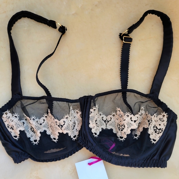 Fleur of England Caviar Balcony Bra Brief Set - Picture 5 of 12
